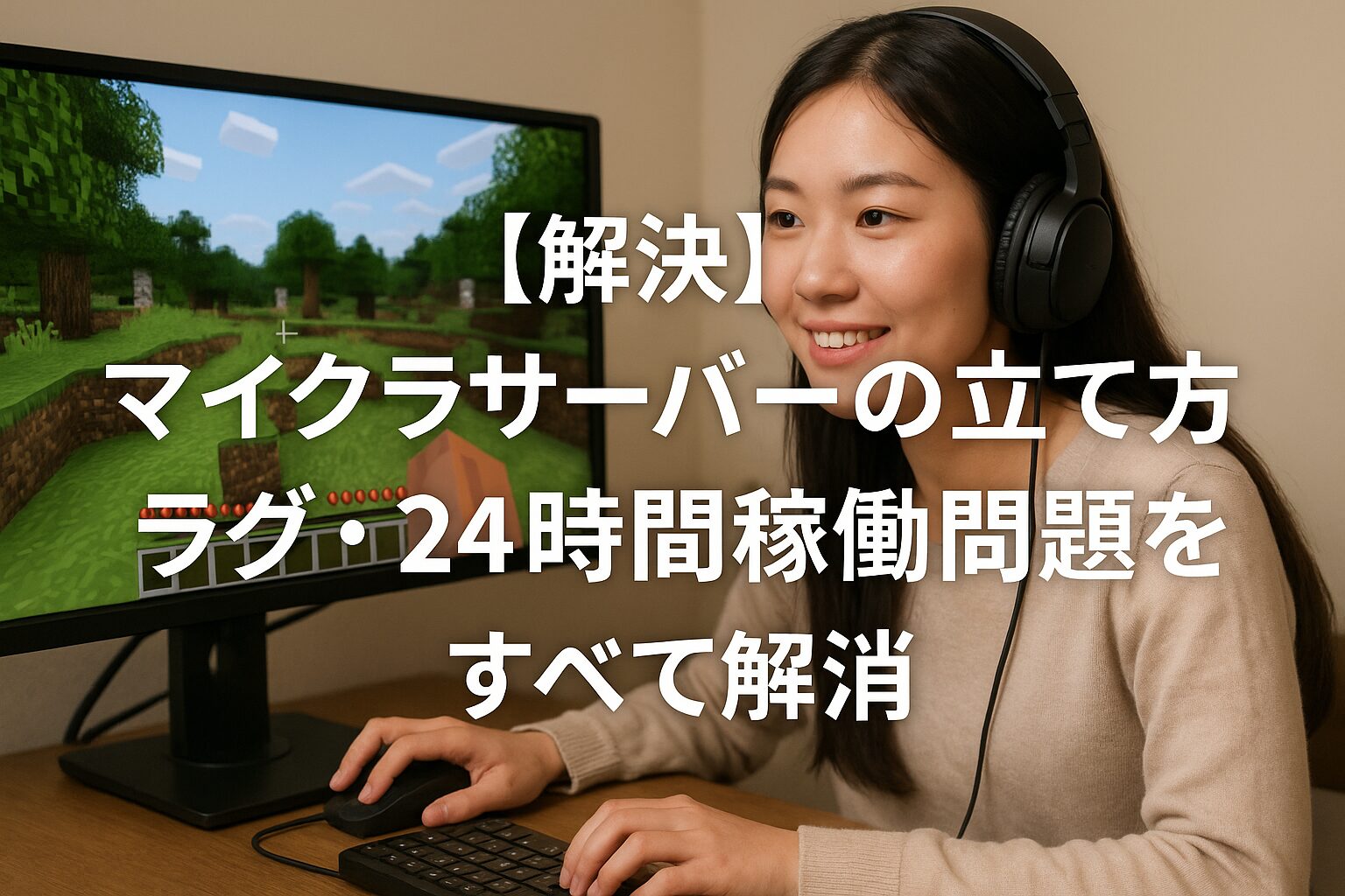 【解決】マイクラサーバーの立て方：ラグ・24時間稼働問題をすべて解消