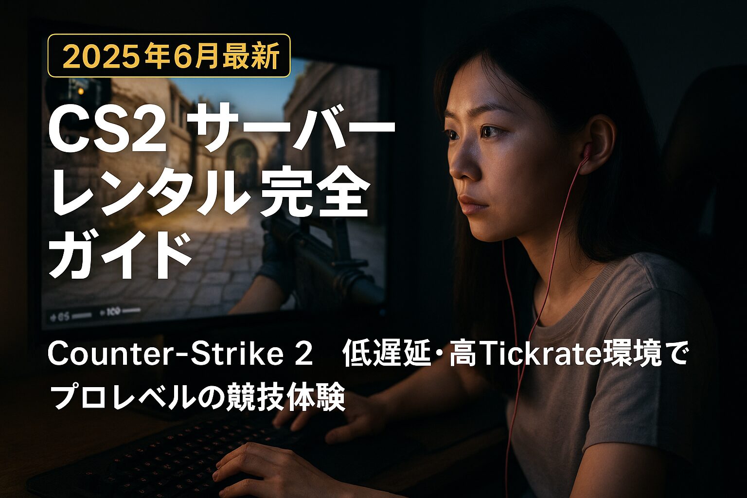 【2025年6月最新】CS2 サーバー レンタル完全ガイド｜Counter-Strike 2 低遅延・高Tickrate環境でプロレベルの競技体験