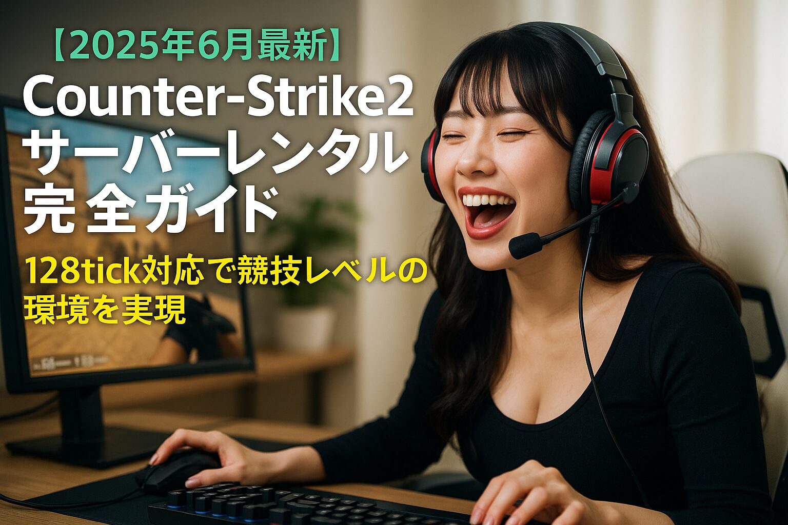 【2025年6月最新】Counter-Strike 2サーバーレンタル完全ガイド｜128tick対応で競技レベルの環境を実現