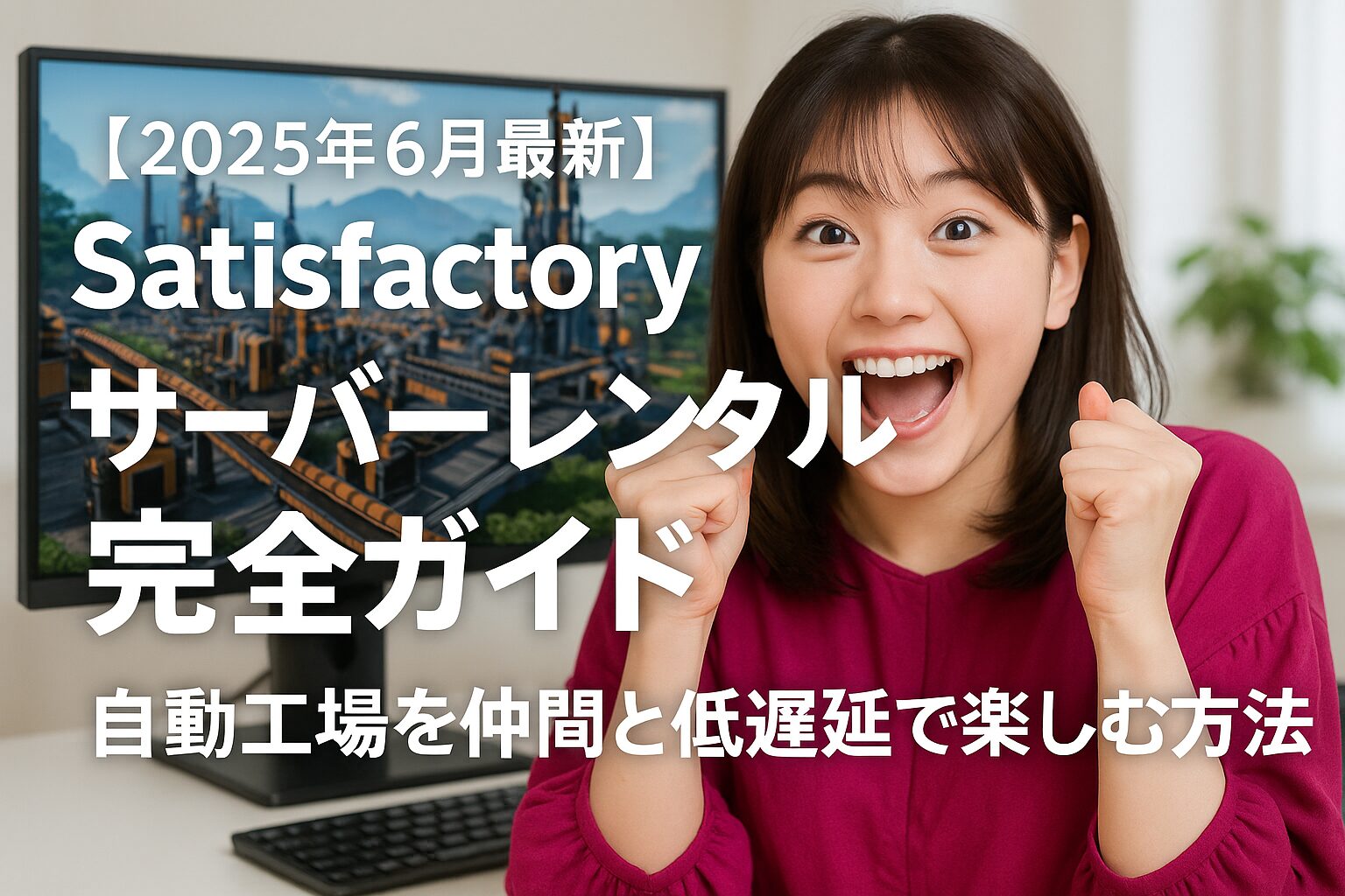 【2025年6月最新】Satisfactory サーバーレンタル完全ガイド：自動工場を仲間と低遅延で楽しむ方法