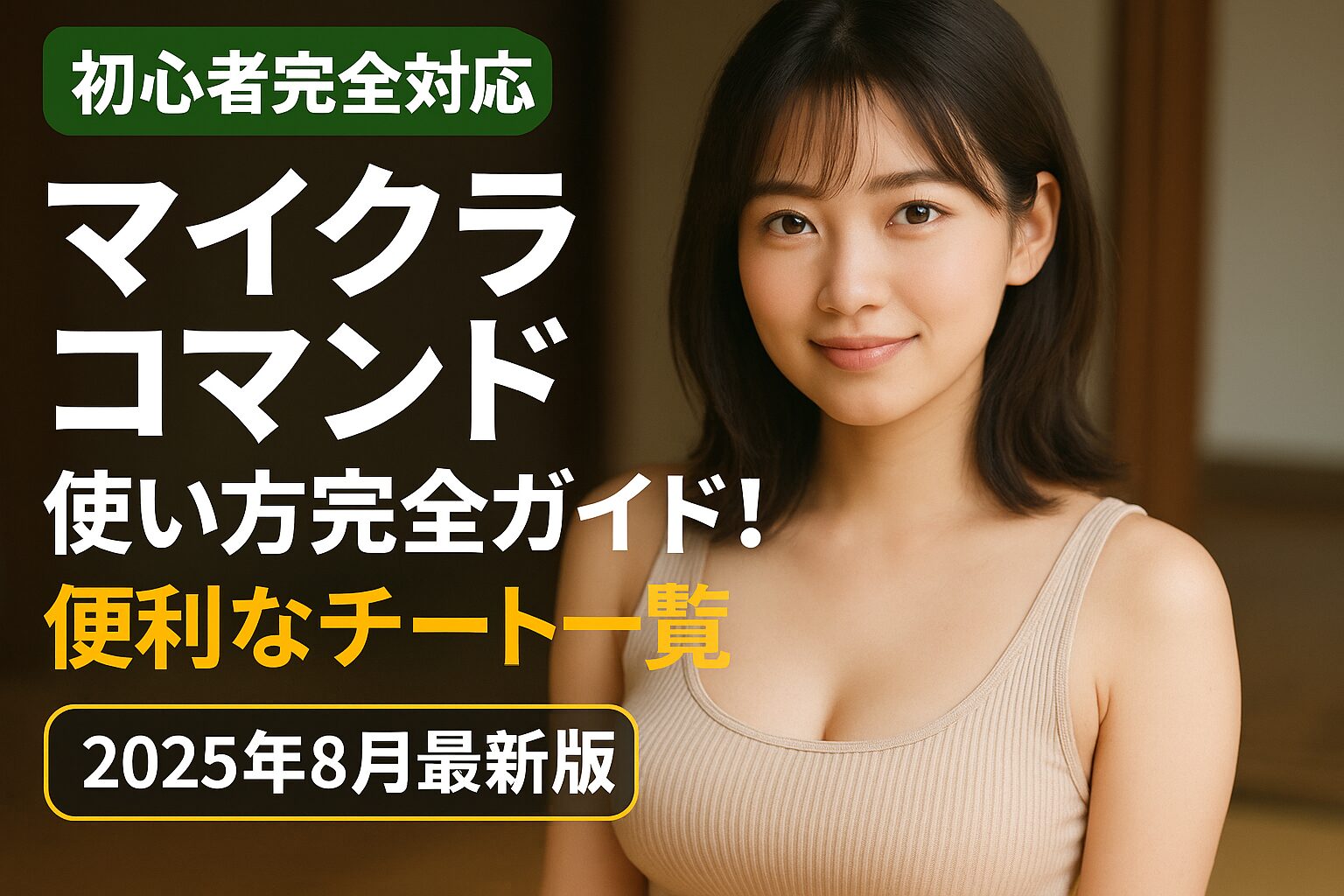 【初心者完全対応】マイクラコマンド使い方完全ガイド！便利なチート一覧 - 2025年8月最新版