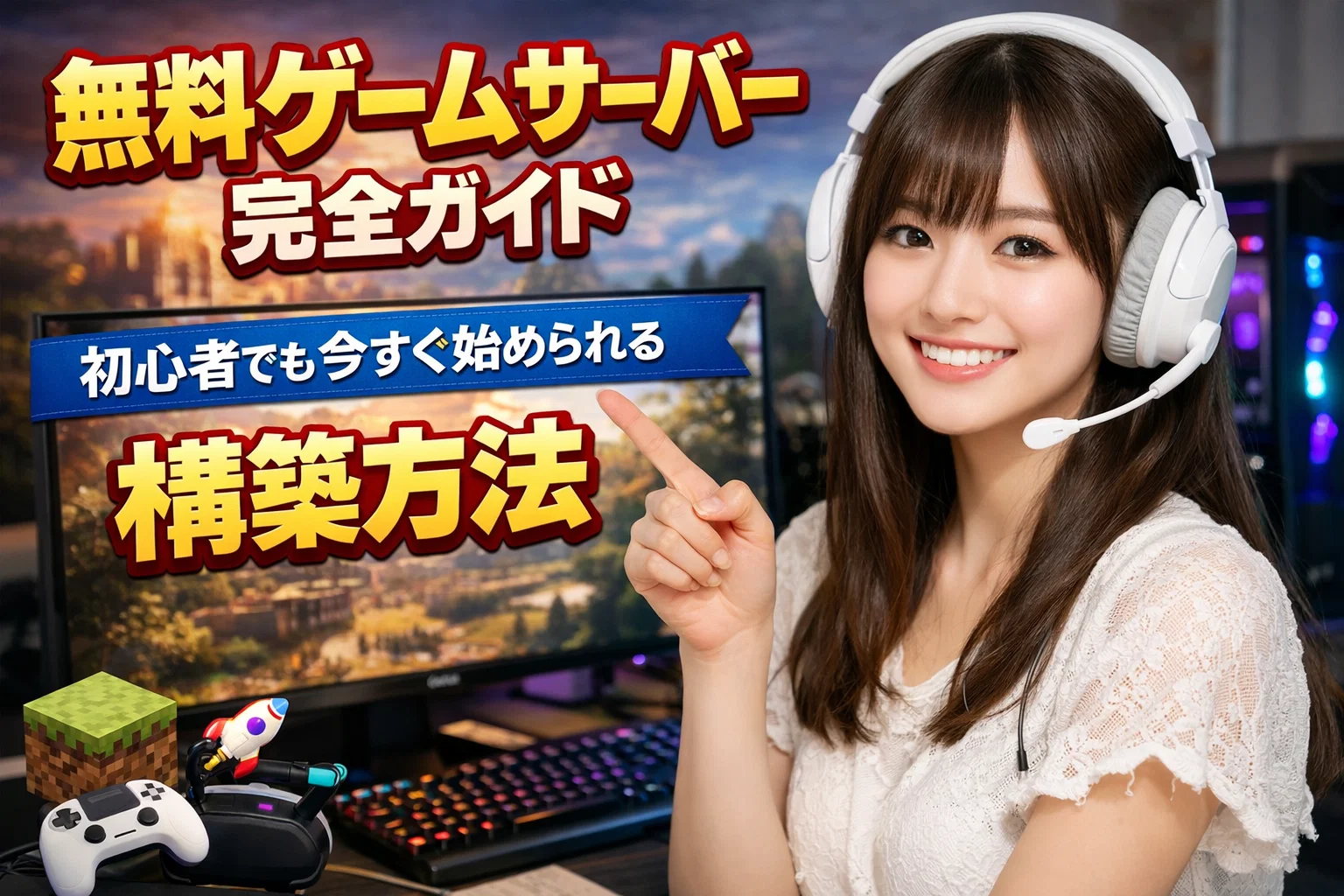 無料ゲームサーバーのアイキャッチ