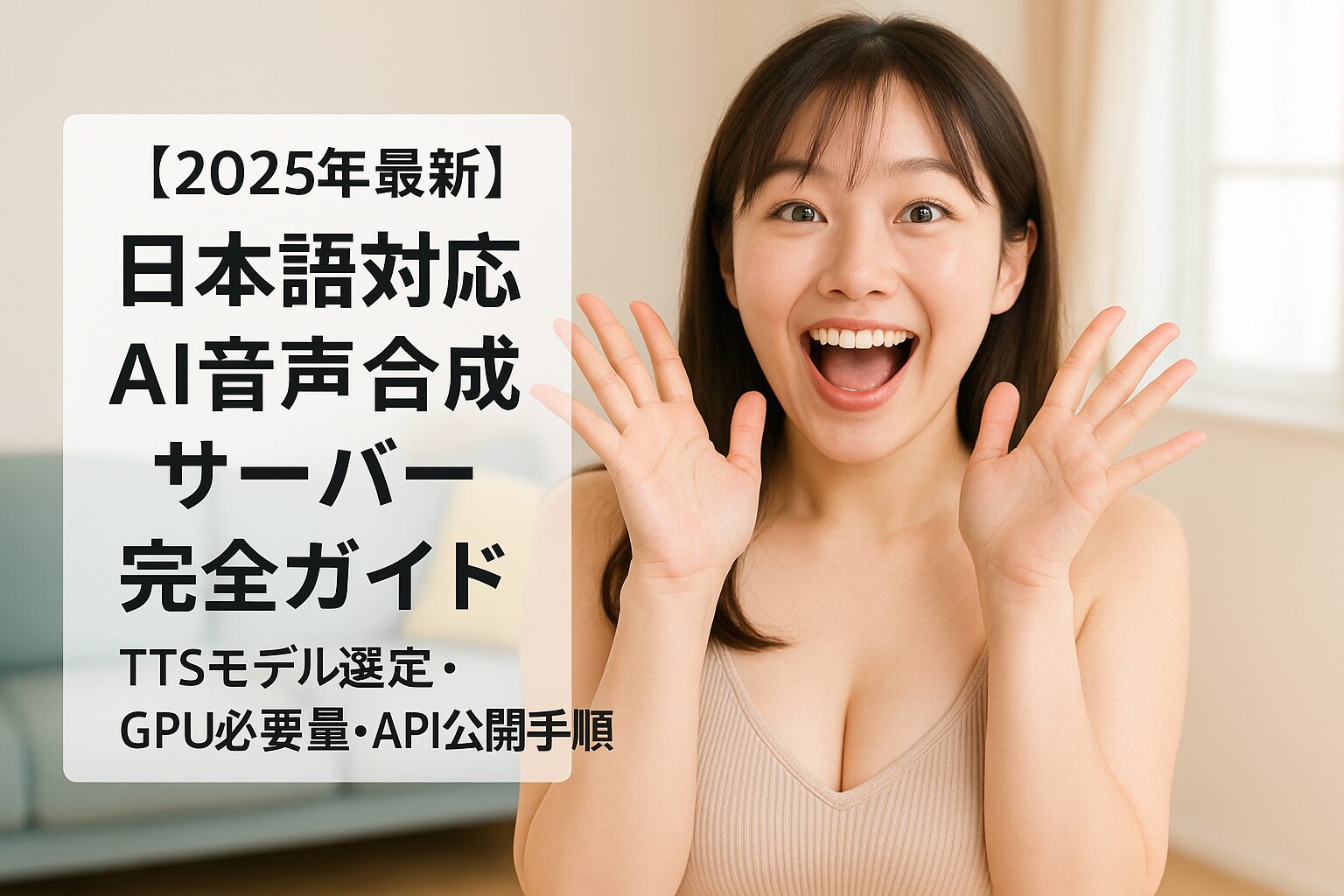【2025年最新】日本語対応AI音声合成サーバー完全ガイド｜TTSモデル選定・GPU必要量・API公開手順