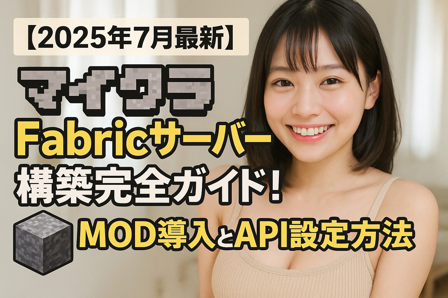 【2025年7月最新】マイクラFabricサーバー構築完全ガイド！MOD導入とAPI設定方法