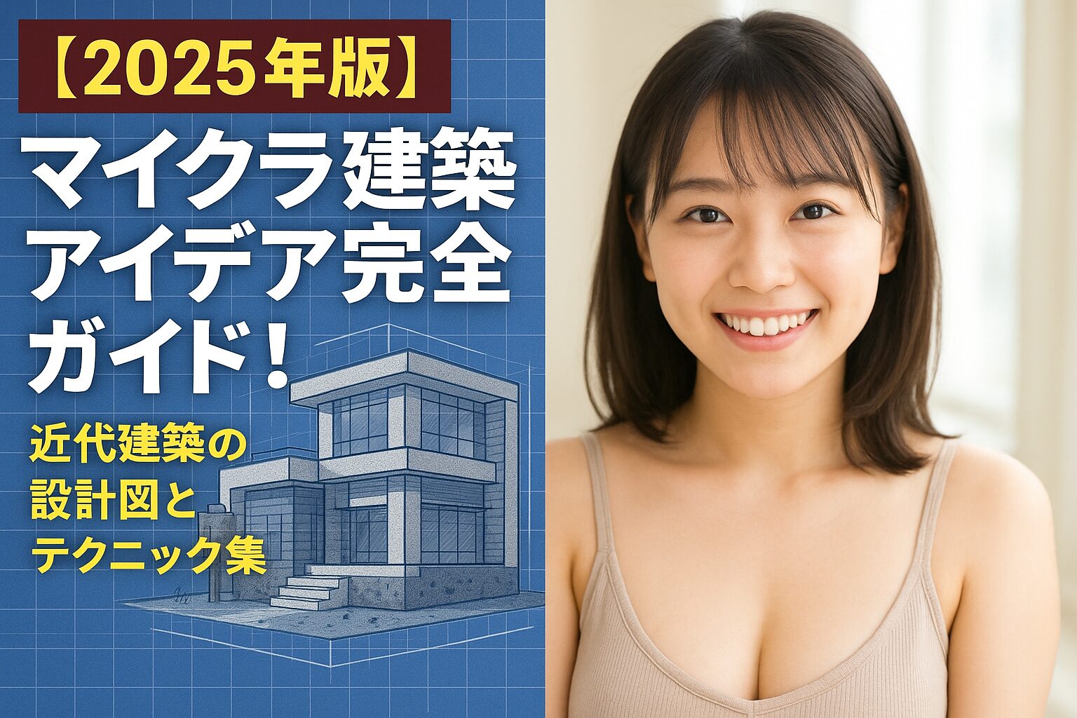 【2025年版】マイクラ建築アイデア完全ガイド！近代建築の設計図とテクニック集