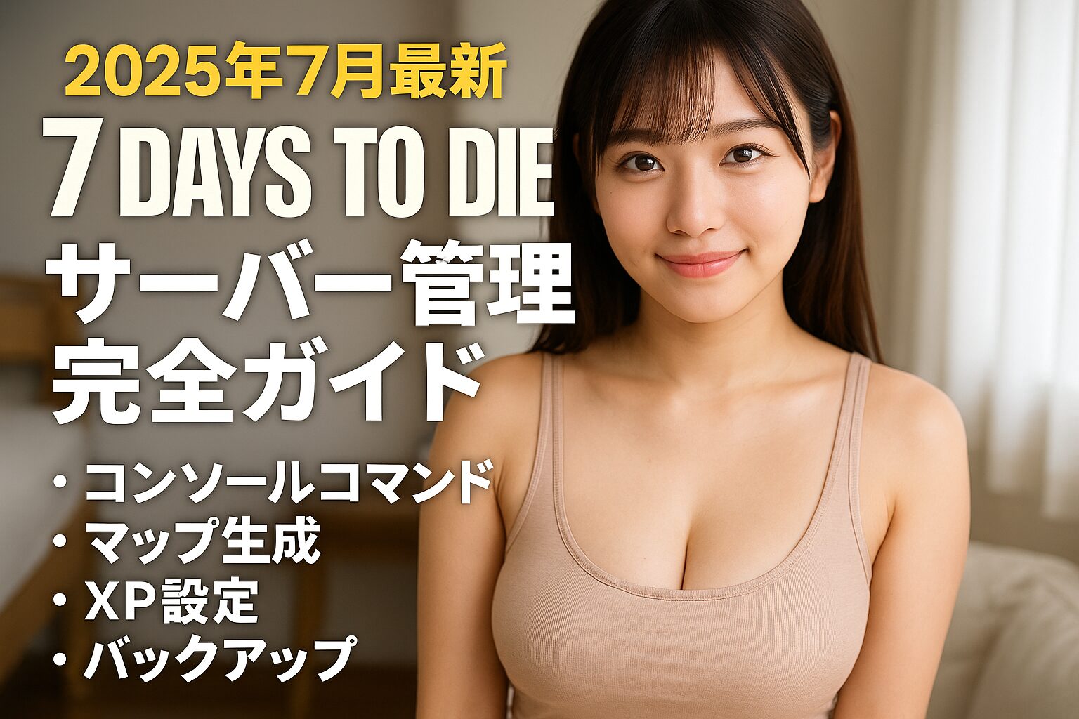 【2025年7月最新】7 Days to Die サーバー管理完全ガイド - コンソールコマンド・マップ生成・XP設定・バックアップ・MOD運用