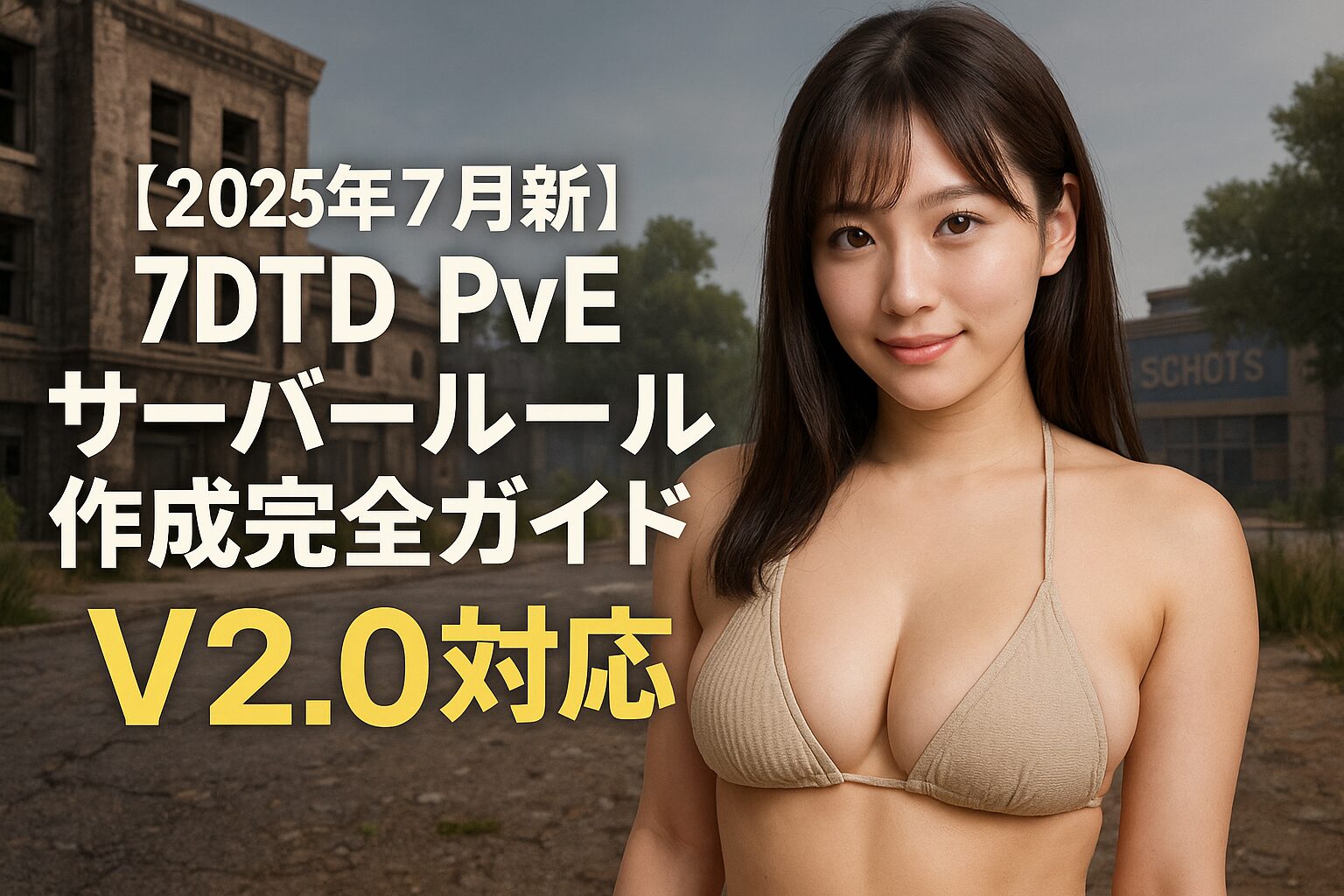 【2025年7月最新】7DTD PvE サーバールール作成完全ガイド - V2.0対応