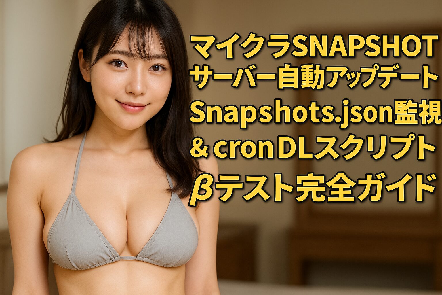 マイクラ Snapshot サーバー 自動アップデート：snapshots.json監視＆cron DLスクリプト＆βテスト完全ガイド