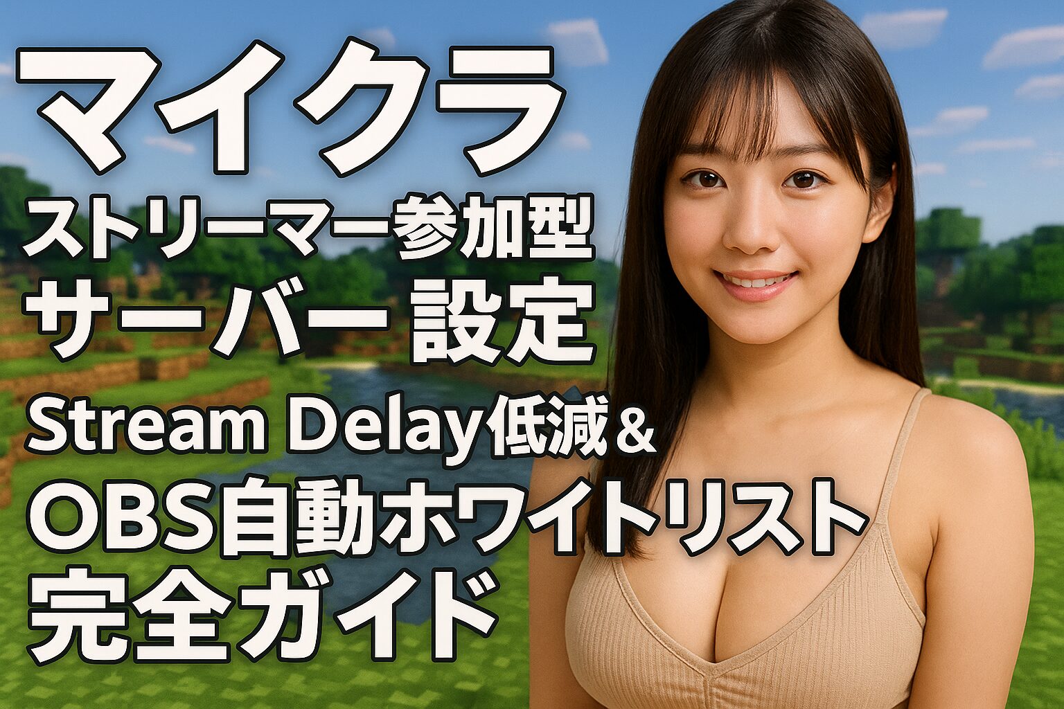 マイクラ ストリーマー参加型 サーバー 設定：Stream Delays低減＆OBS自動ホワイトリスト完全ガイド