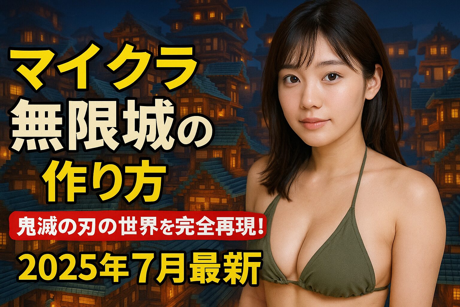 【2025年7月最新】マイクラ無限城の作り方完全ガイド｜鬼滅の刃再現から配布ワールド、コマンドまで徹底解説