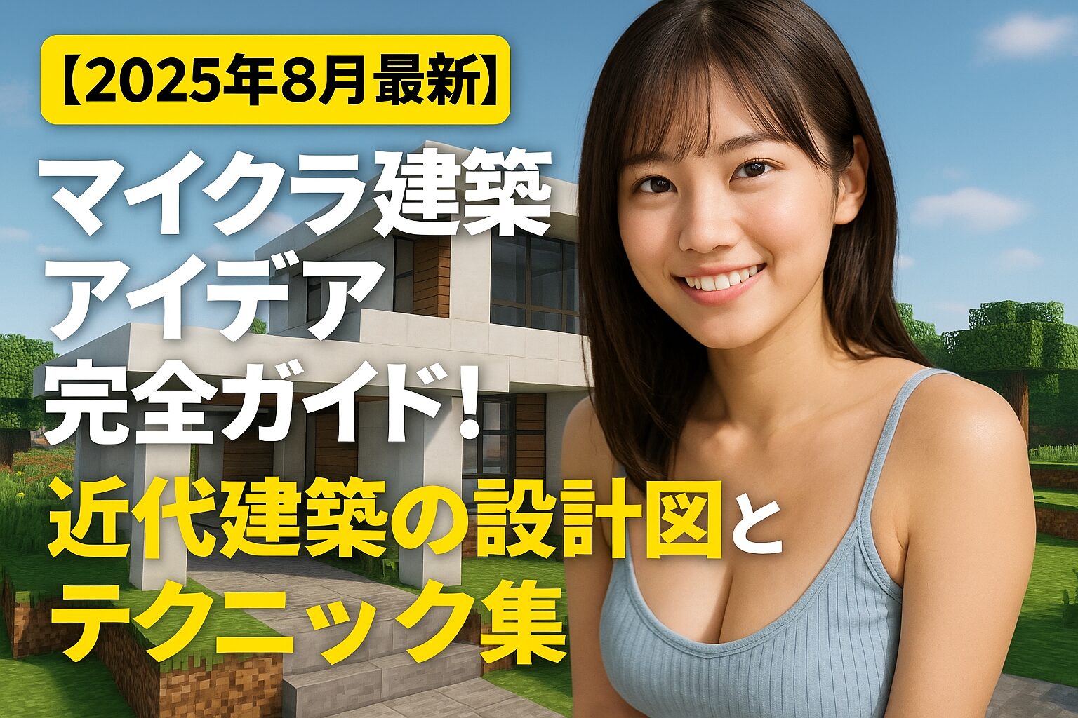 【2025年8月最新】マイクラ建築アイデア完全ガイド！近代建築の設計図とテクニック集
