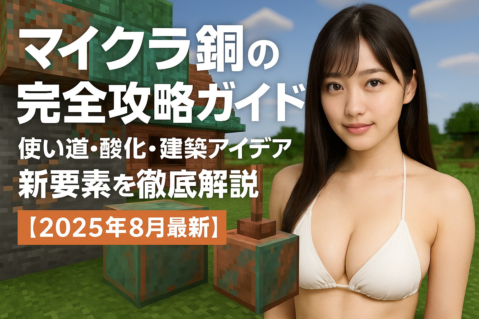 【2025年8月最新】マイクラ銅の完全攻略ガイド - 使い道・酸化・建築アイデア・新要素を徹底解説