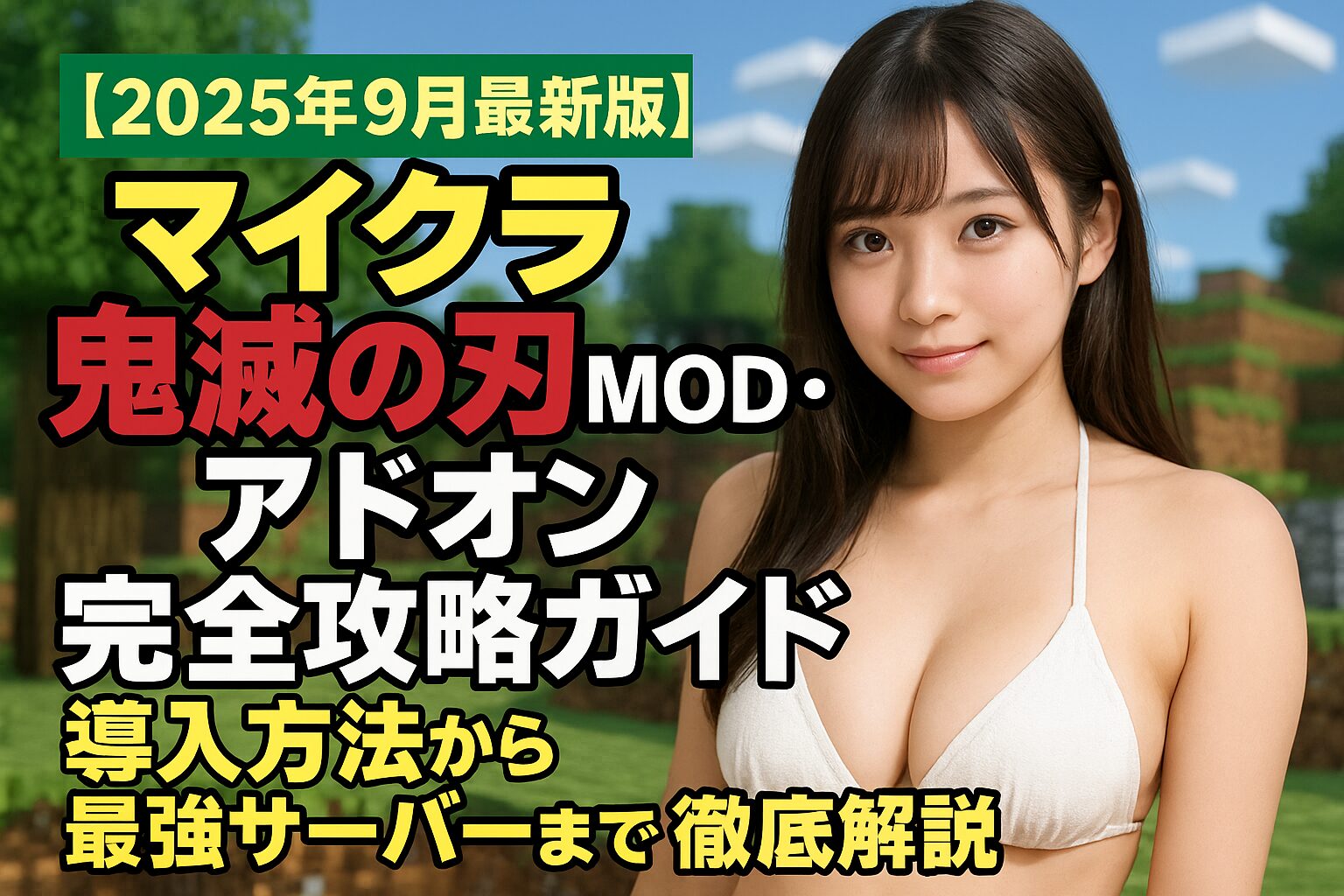 【2025年9月最新版】マイクラ鬼滅の刃MOD・アドオン完全攻略ガイド！導入方法から最強サーバーまで徹底解説
