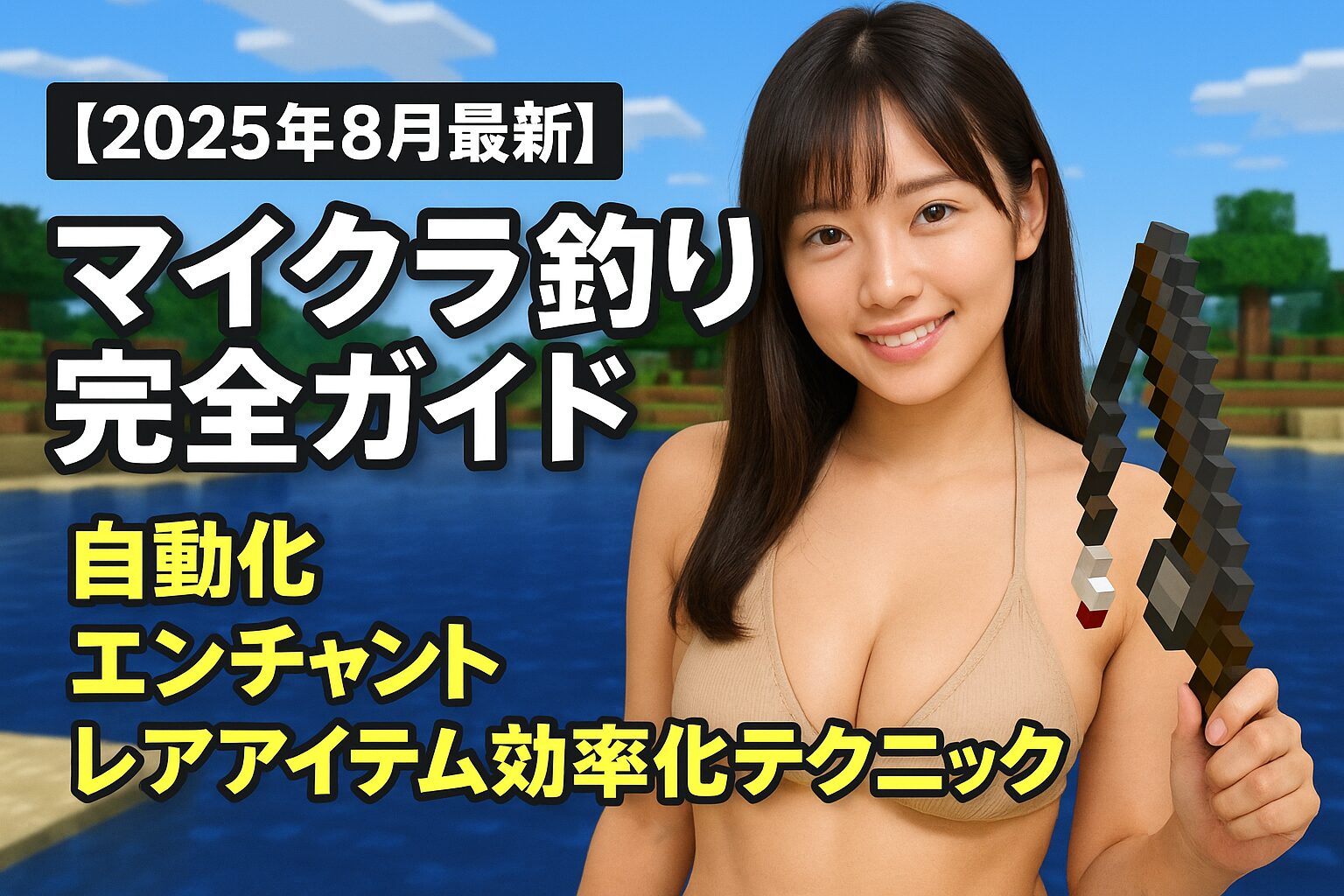 【2025年8月最新】マイクラ釣り完全ガイド | 自動化・エンチャント・レアアイテム効率化テクニック
