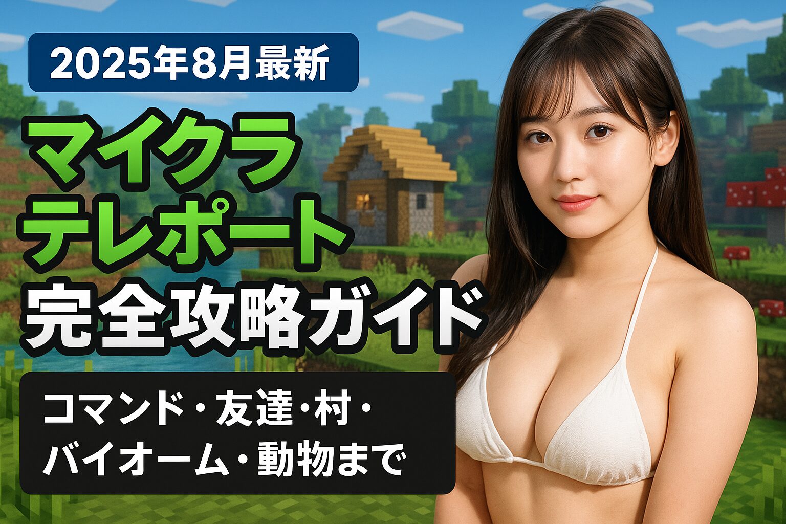 【2025年8月最新版】マイクラテレポート完全攻略ガイド - コマンド・友達・村・バイオーム・動物まで