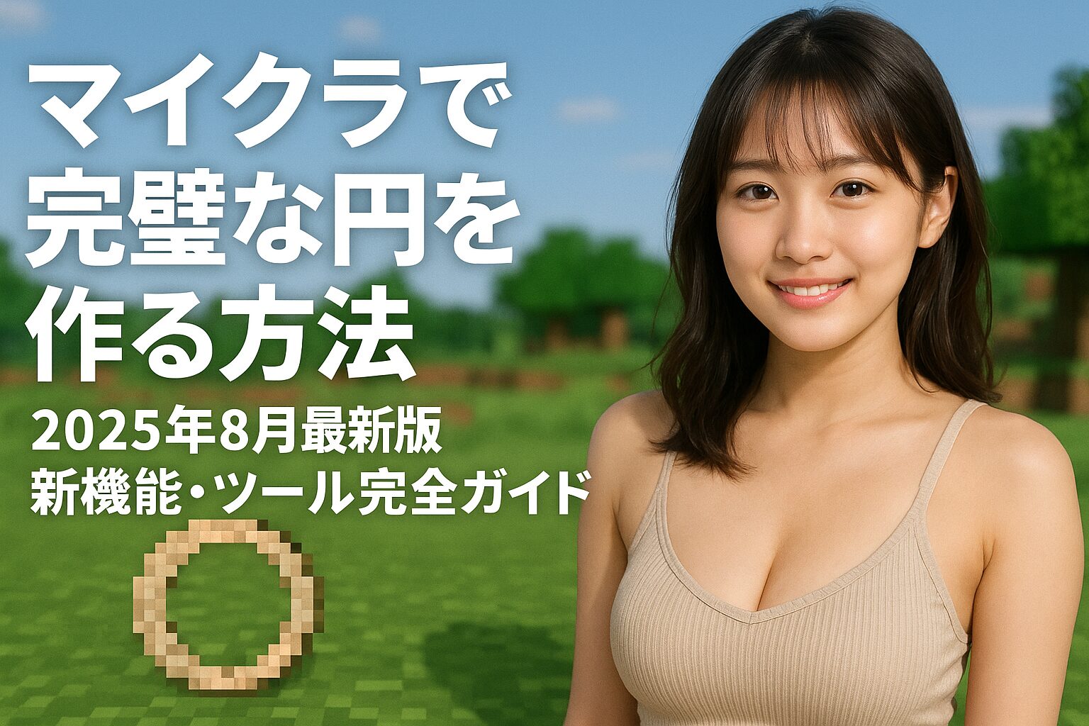 マイクラで完璧な円を作る方法｜2025年8月最新版・新機能・ツール完全ガイド