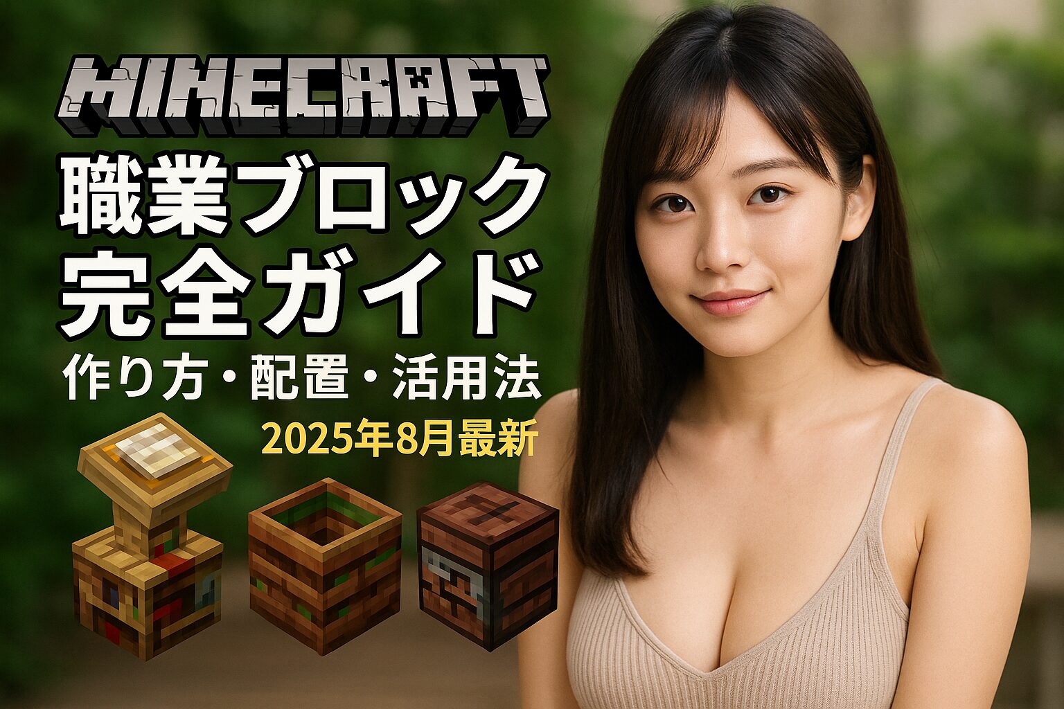 マインクラフト職業ブロック完全ガイド：作り方・配置・活用法（2025年8月最新版）