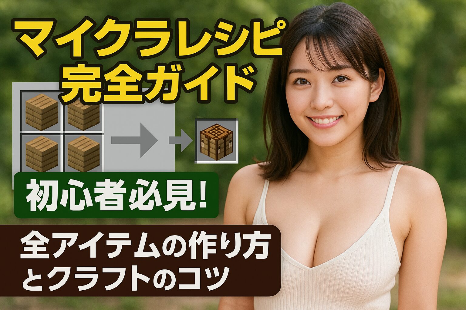 マイクラレシピ完全ガイド：初心者必見！全アイテムの作り方とクラフトのコツ