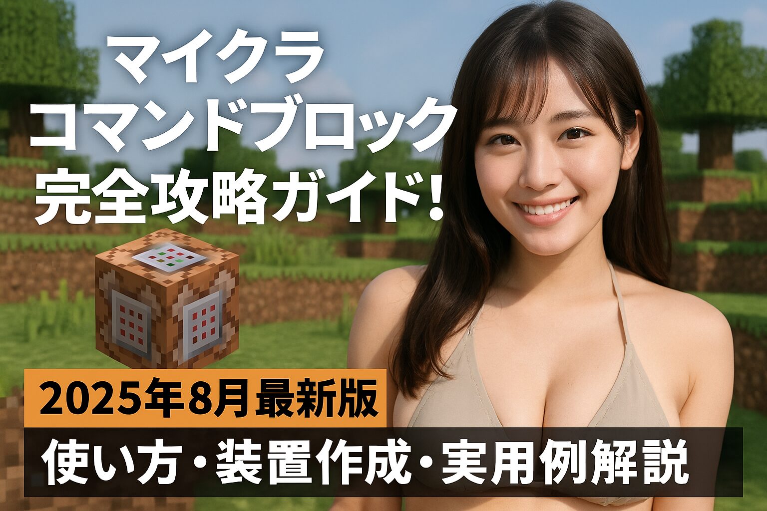 マイクラコマンドブロック完全攻略ガイド！2025年8月最新版｜使い方・装置作成・実用例解説