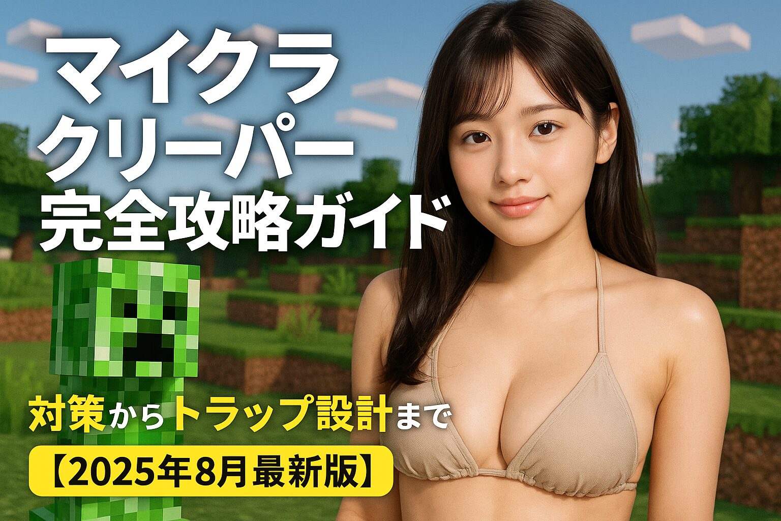 マイクラクリーパー完全攻略ガイド！対策からトラップ設計まで【2025年8月最新版】