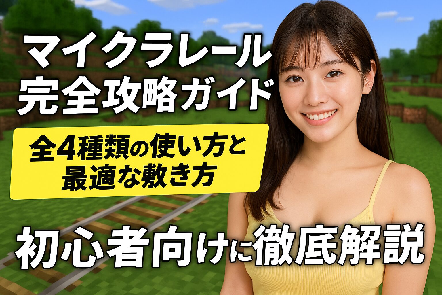マイクラレール完全攻略ガイド：全4種類の使い方と最適な敷き方を初心者向けに徹底解説