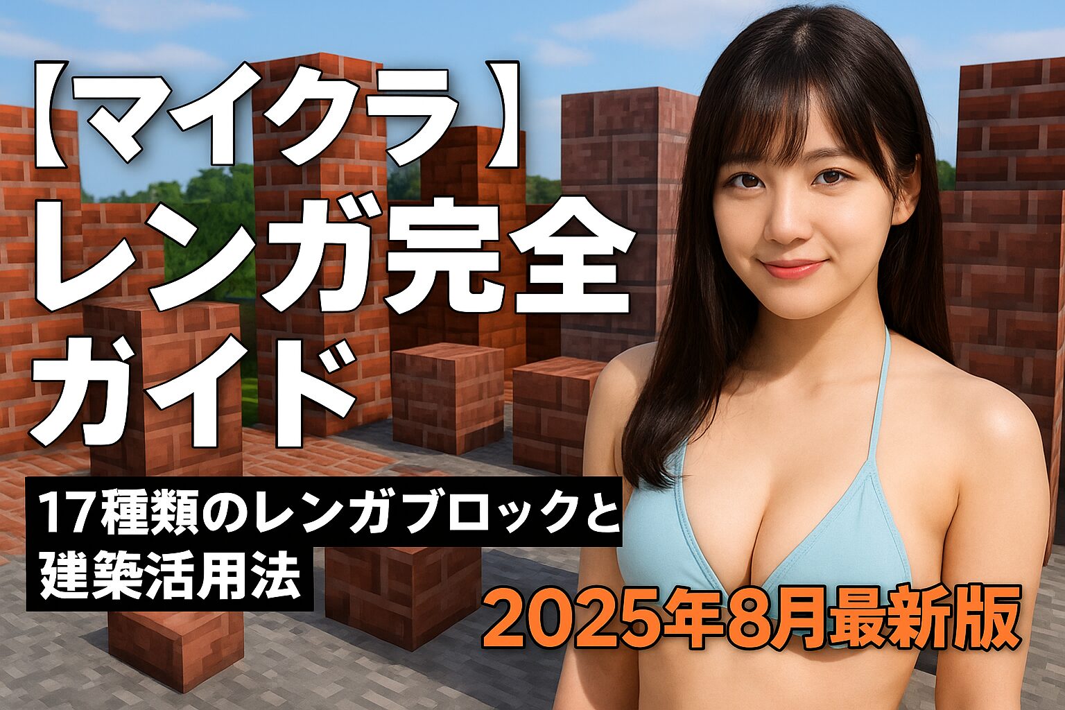 【マイクラ】レンガ完全ガイド｜17種類のレンガブロックと建築活用法【2025年8月最新版】