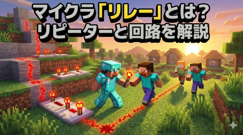 マイクラ「リレー」とは？リピーターと回路を解説